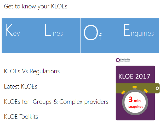 KLOEs site guide get to know